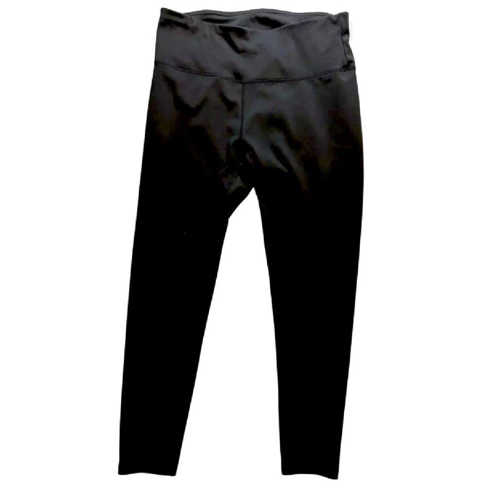 Ebb & Flow Black High Waisted Workout Performance Leggings Size Large
